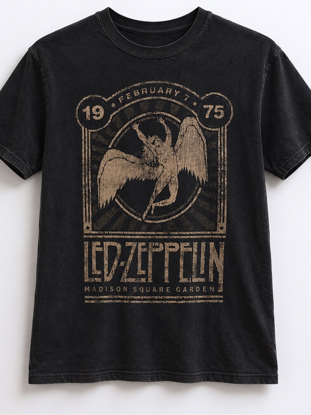 Led Zeppelin, Black Short Sleeve Graphic Tee